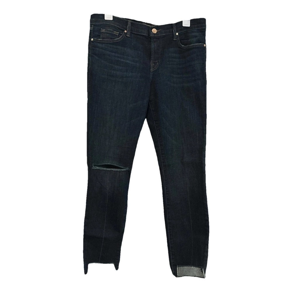 J Brand Blue Ankle Cropped Jeans with Classic Style
